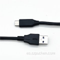 USB3.0 al cable de datos de carga rápida tipo C 3A